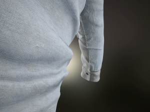 white shirt Model 3D