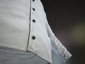 white shirt 3D Model