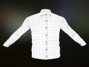 white shirt 3D Model