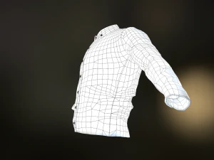 white shirt 3D Model