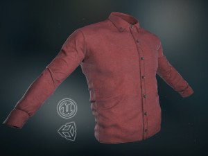 red shirt 3D 모델