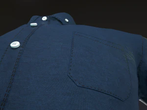 blue shirt 3D Model