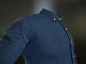 blue shirt 3D Model