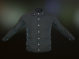 black shirt 3D Модель