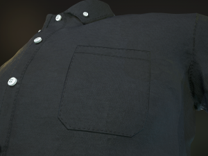 black shirt 3D Модель