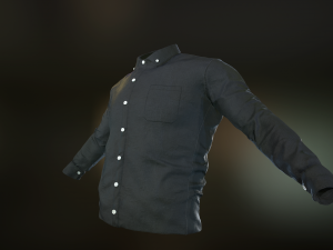 black shirt 3D Модель