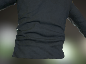 black shirt 3D Модель