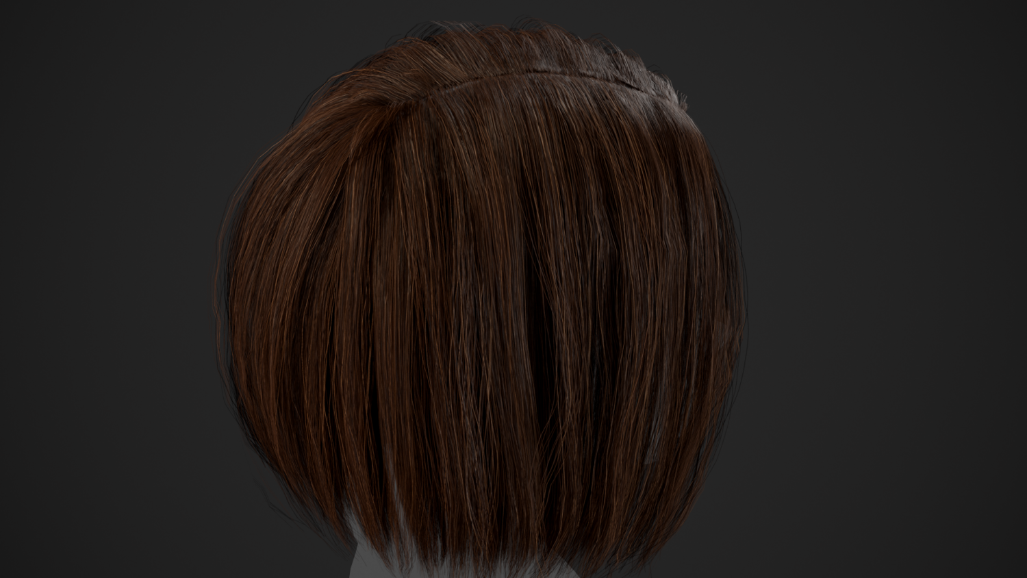 Female Hair Cards Style 2 - Short Hair Bob 3D Модель In Всё Для.