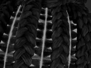 Female Hair Cards Style 7 - Braids And Knot 3D 模型
