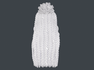 Female Hair Cards Style 7 - Braids And Knot 3D 模型