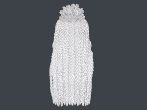 Female Hair Cards Style 7 - Braids And Knot 3D Model