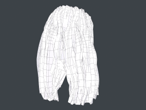 Female Hair Cards Style 10 - Long Curly Modelo 3D