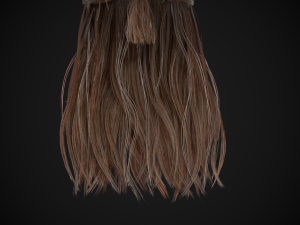 Female Hair Cards Style 1 - Viking Hair Model 3D