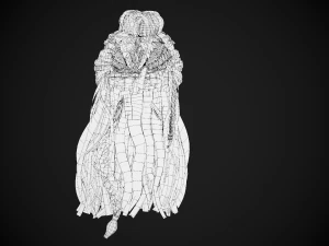 Female Hair Cards Style 1 - Viking Hair 3D Model