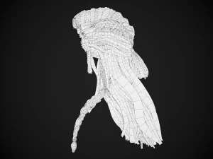 Female Hair Cards Style 1 - Viking Hair 3D Model