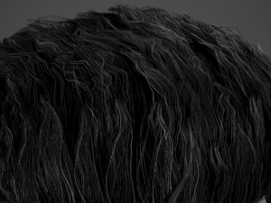 Male Hair Cards Style 4 -Quiff Modelo 3D