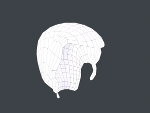 Male Hair Cards Style 4 -Quiff Modelo 3D