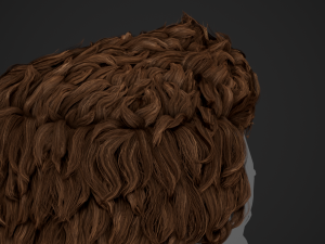 Male Hair Cards Style 5 - Wavy Hair Modelo 3D