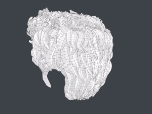 Male Hair Cards Style 5 - Wavy Hair Modelo 3D