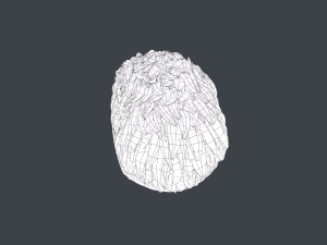 Male Hair Cards Style 6 - Short Straight 2 3D Model