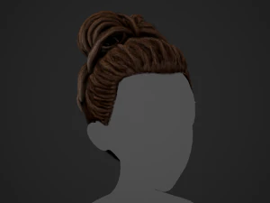 Male Hair Cards Style 8 - Dreadlocks 1 3D Model