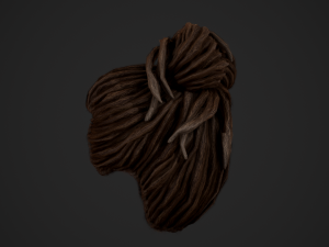 Male Hair Cards Style 8 - Dreadlocks 1 Modelo 3D