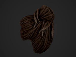 Male Hair Cards Style 8 - Dreadlocks 1 3D Model