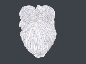 Male Hair Cards Style 8 - Dreadlocks 1 Modelo 3D