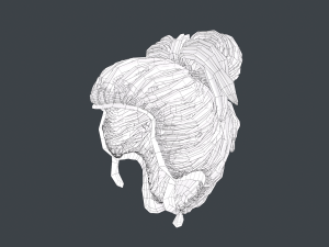 Male Hair Cards Style 8 - Dreadlocks 1 Modelo 3D