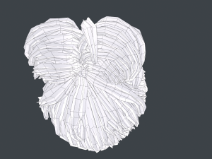 Male Hair Cards Style 8 - Dreadlocks 1 Modelo 3D