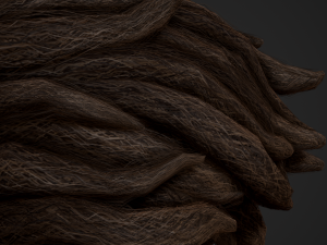 Male Hair Cards Style 9 - Dreadlocks 2 Model 3D