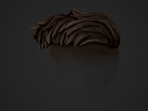 Male Hair Cards Style 9 - Dreadlocks 2 Model 3D