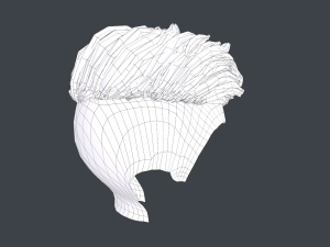 Male Hair Cards Style 9 - Dreadlocks 2 Model 3D
