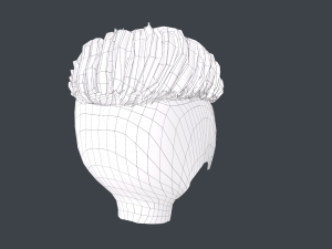 Male Hair Cards Style 9 - Dreadlocks 2 Model 3D