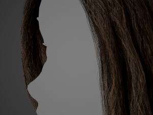 Male Hair Cards Style 10 - Dreadlocks 3 3D Модель