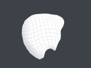 Male Hair Cards Style 11 - Frizzy Hair 3D Model