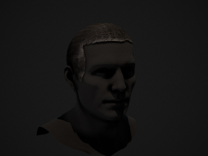 Male Hair Cards Style 1 - Medium Model 3D