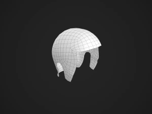 Male Hair Cards Style 1 - Medium 3D Model
