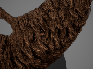 Facial Hair Cards Style 1 - Full Beard 1 Model 3D