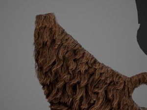 Facial Hair Cards Style 1 - Full Beard 1 Model 3D