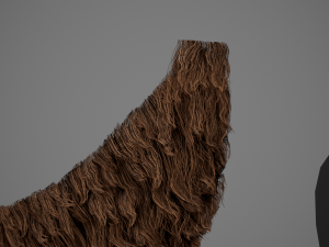 Facial Hair Cards Style 1 - Full Beard 1 Model 3D