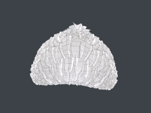 Facial Hair Cards Style 1 - Full Beard 1 Model 3D