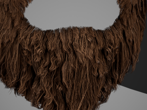 Facial Hair Cards Style 2 - Full Beard 2 Modèle 3D