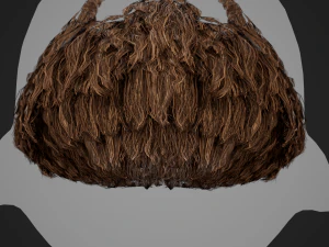 Facial Hair Cards Style 2 - Full Beard 2 3D Model