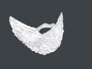 Facial Hair Cards Style 2 - Full Beard 2 Modèle 3D
