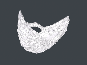 Facial Hair Cards Style 2 - Full Beard 2 Modèle 3D