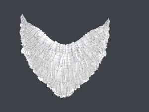 Facial Hair Cards Style 2 - Full Beard 2 3D Model