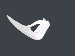 Facial Hair Cards Style 2 - Full Beard 2 3D Model