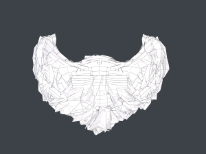Facial Hair Cards Style 3 - Goatee Beard Modèle 3D