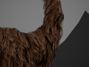 Facial Hair Cards Style 4 - Circle Beard Modelo 3D